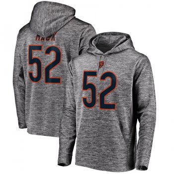 Khalil Mack Chicago Bears NFL Pro Line by Fanatics Branded Streak Fleece Name & Number Pullover Hoodie – Gray