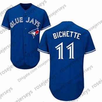 Men's Bo Bichette Toronto Blue Jays Authentic Royal Blue Flex Base Alternate Collection Jersey by Majestic