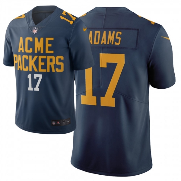 Men Nike NFL Green Bay Packers 17 davante adams Limited city edition navy jersey