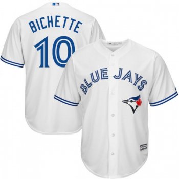 Men's Bo Bichette Toronto Blue Jays Authentic White Cool Base Home Jersey by Majestic