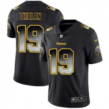 Men Minnesota Vikings 19 Thielen Nike Teams Black Smoke Fashion Limited NFL Jerseys