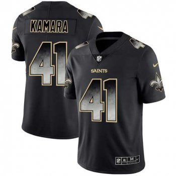 Men New Orleans Saints 41 Kamara Nike Teams Black Smoke Fashion Limited NFL Jerseys