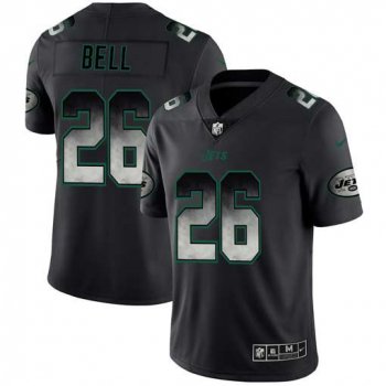 Men New York Jets 26 Bell Nike Teams Black Smoke Fashion Limited NFL Jerseys