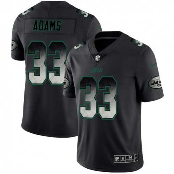 Men New York Jets 33 Adams Nike Teams Black Smoke Fashion Limited NFL Jerseys