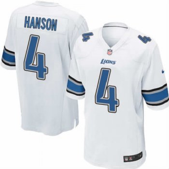 Youth Jason Hanson Detroit Lions Nike Elite Jersey - White