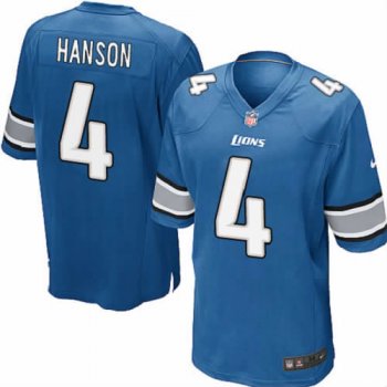 Youth Jason Hanson Detroit Lions Nike Game Jersey - Blue