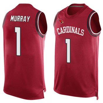 Men's #1 Limited Kyler Murray Red Football Jersey: Arizona Cardinals Player Name & Number Tank Top