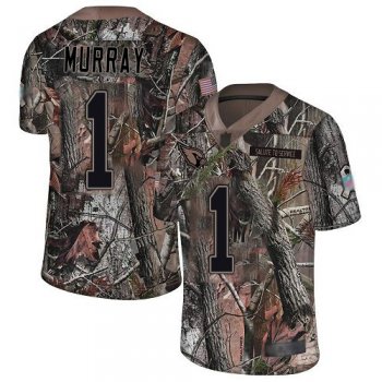 Men's #1 Limited Kyler Murray Camo Football Jersey: Arizona Cardinals Rush Realtree