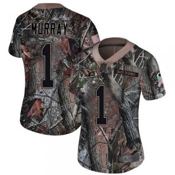 Women's #1 Limited Kyler Murray Camo Football Jersey: Arizona Cardinals Rush Realtree