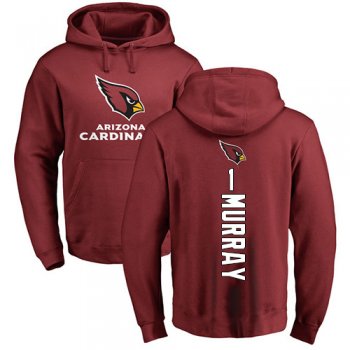 Men's #1 Kyler Murray Maroon Football Backer : Arizona Cardinals Pullover Hoodie