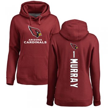 Women's #1 Kyler Murray Maroon Football Backer : Arizona Cardinals Pullover Hoodie