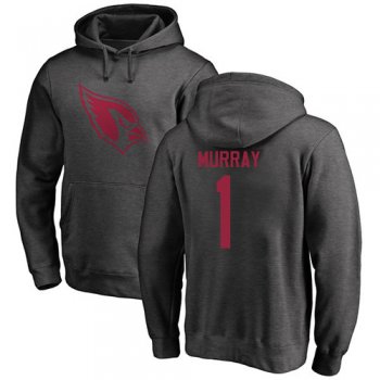 Men's #1 Kyler Murray Ash Football One Color : Arizona Cardinals Pullover Hoodie