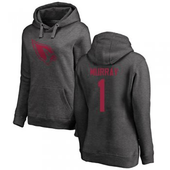 Women's #1 Kyler Murray Ash Football One Color : Arizona Cardinals Pullover Hoodie