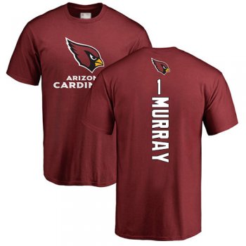 Men's #1 Kyler Murray Maroon Football Backer : Arizona Cardinals T-Shirt