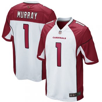 Men's #1 Game Kyler Murray White Football Road Jersey: Arizona Cardinals