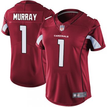 Women's #1 Limited Kyler Murray Red Football Home Jersey: Arizona Cardinals Vapor Untouchable