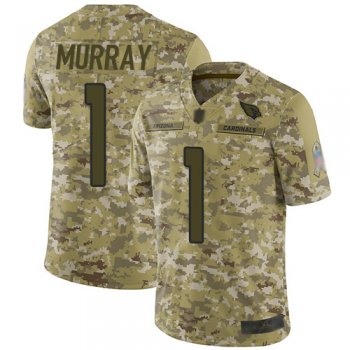 Men's #1 Limited Kyler Murray Camo Football Jersey: Arizona Cardinals 2018 Salute to Service