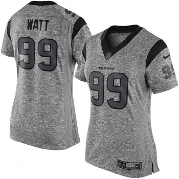 Women's Houston Texans J.J. Watt Nike Gray Gridiron Gray Limited Jersey