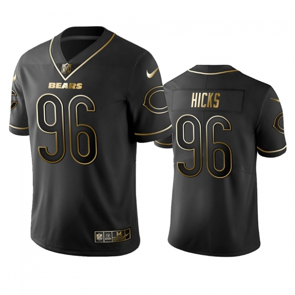 Men's Chicago Bears Akiem Hicks Black Golden Edition 2019 Vapor Untouchable Limited Jersey