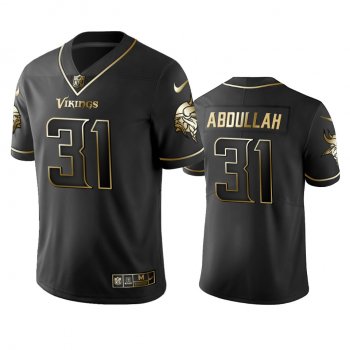 Men's NFL 100 Commercial Ameer Abdullah Minnesota Vikings Black Golden Edition Vapor Untouchable Limited Jersey