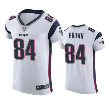 Men's New England Patriots Antonio Brown White Vapor Elite Jersey