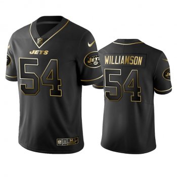 Men's NFL 100 Commercial Avery Williamson New York Jets Black Golden Edition Vapor Untouchable Limited Jersey