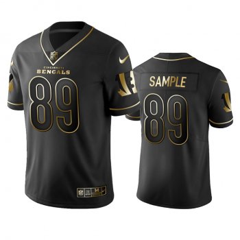 Men's Drew Sample Bengals Black Golden Edition Vapor Limited Jersey