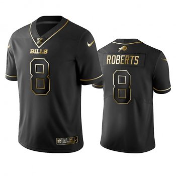 Men's Andre Roberts Bills Black Golden Edition Jersey