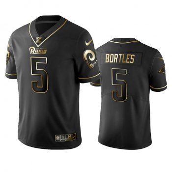 Men's Los Angeles Rams Blake Bortles Black Golden Edition 2019 Vapor Untouchable Limited Jersey