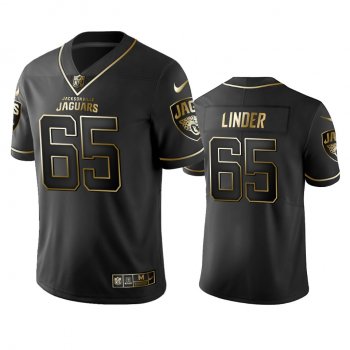 Men's Jacksonville Jaguars Brandon Linder Black Golden Edition 2019 Vapor Untouchable Limited Jersey