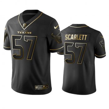 Men's Houston Texans Brennan Scarlett Black Golden Edition 2019 Vapor Untouchable Limited Jersey