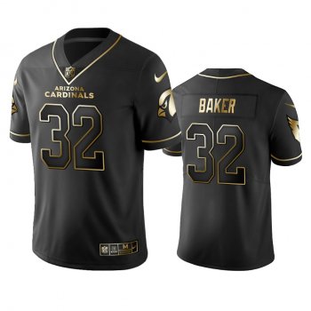 Men's NFL 100 Commercial Budda Baker Arizona Cardinals Black Golden Edition Vapor Untouchable Limited Jersey