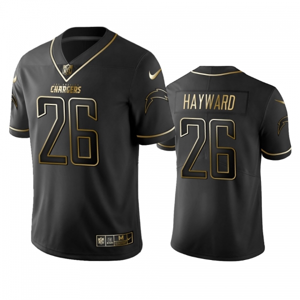 Men's Los Angeles Chargers Casey Hayward Black Golden Edition 2019 Vapor Untouchable Limited Jersey