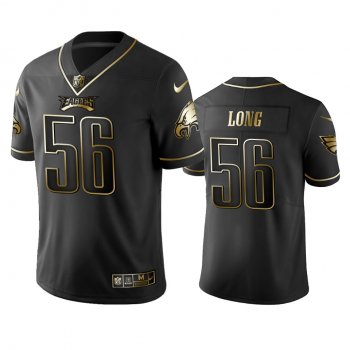 Men's Philadelphia Eagles Chris Long Black Golden Edition 2019 Vapor Untouchable Limited Jersey