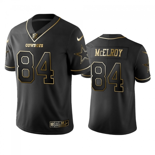 Men's Dallas Cowboys Codey McElroy Black Golden Edition 2019 Vapor Limited Jersey