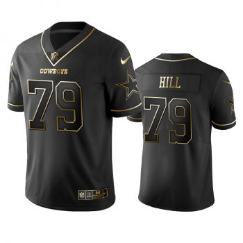 Men's Trysten Hill Cowboys Black Golden Edition Vapor Limited Jersey