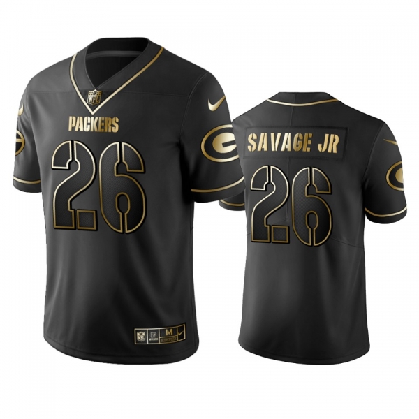 Men's Green Bay Packers Darnell Savage Jr. Black 2019 Vapor Limited Golden Edition Jersey