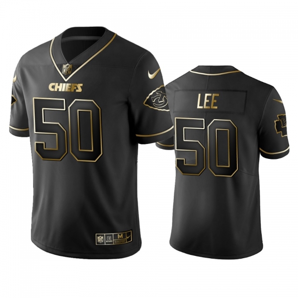 Men's Kansas City Chiefs Darron Lee Black 2019 Vapor Limited Golden Edition Jersey