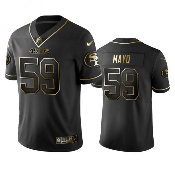 Men's San Francisco 49ers David Mayo Black Golden Edition 2019 Vapor Limited Jersey