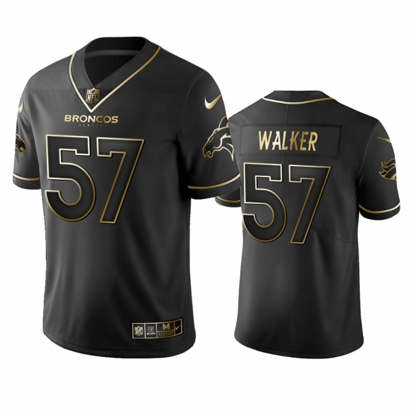 Men's Denver Broncos DeMarcus Walker Black Golden Edition 2019 Vapor Untouchable Limited Jersey