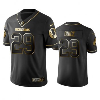 Men's Washington Redskins Derrius Guice Black Golden Edition 2019 Vapor Untouchable Limited Jersey