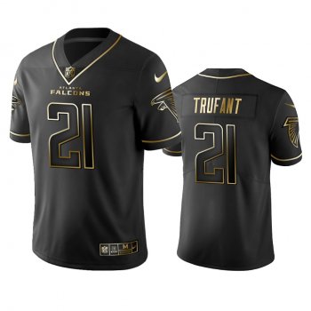 Men's Atlanta Falcons Desmond Trufant Black Golden Edition 2019 Vapor Untouchable Limited Jersey