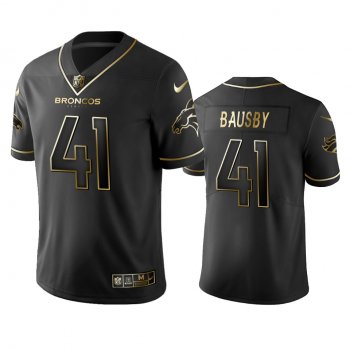 Men's Denver Broncos De'Vante Bausby Black Golden Edition 2019 Vapor Limited Jersey