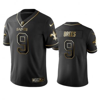 Men's New Orleans Saints Drew Brees Black Golden Edition 2019 Vapor Untouchable Limited Jersey