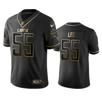 Men's Detroit Lions Eric Lee Black Golden Edition 2019 Vapor Untouchable Limited Jersey