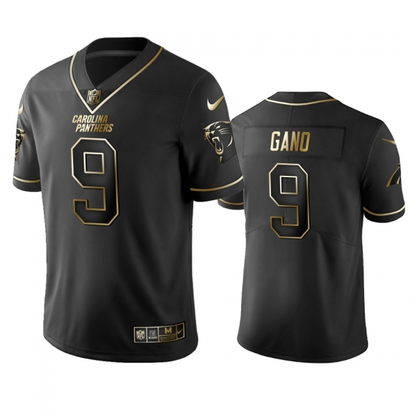 Men's NFL 100 Commercial Graham Gano Carolina Panthers Black Golden Edition Vapor Untouchable Limited Jersey