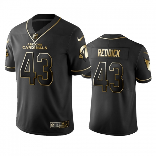 Men's NFL 100 Commercial Haason Reddick Arizona Cardinals Black Golden Edition Vapor Untouchable Limited Jersey