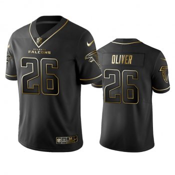 Men's Isaiah Oliver Falcons Black Golden Edition Vapor Untouchable Limited Jersey