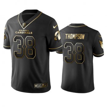 Men's Jalen Thompson Cardinals Black Golden Edition Jersey