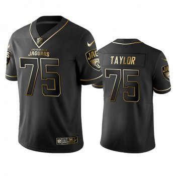 Men's Jacksonville Jaguars Jawaan Taylor Black 2019 Vapor Limited Golden Edition Jersey